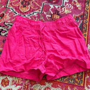 GAP Women's Vibrant Pink LINEN Shorts